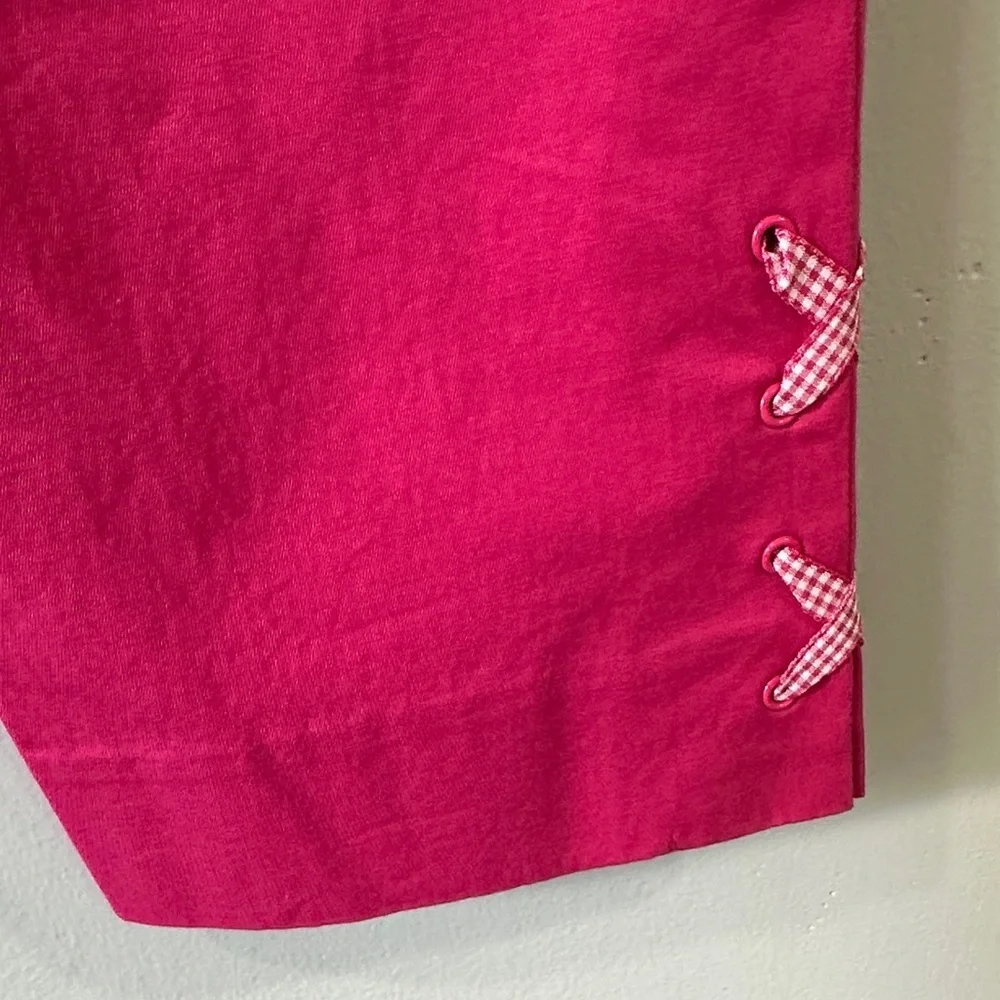 Talbots Vibrant Pink Capris perfect crop size 8P